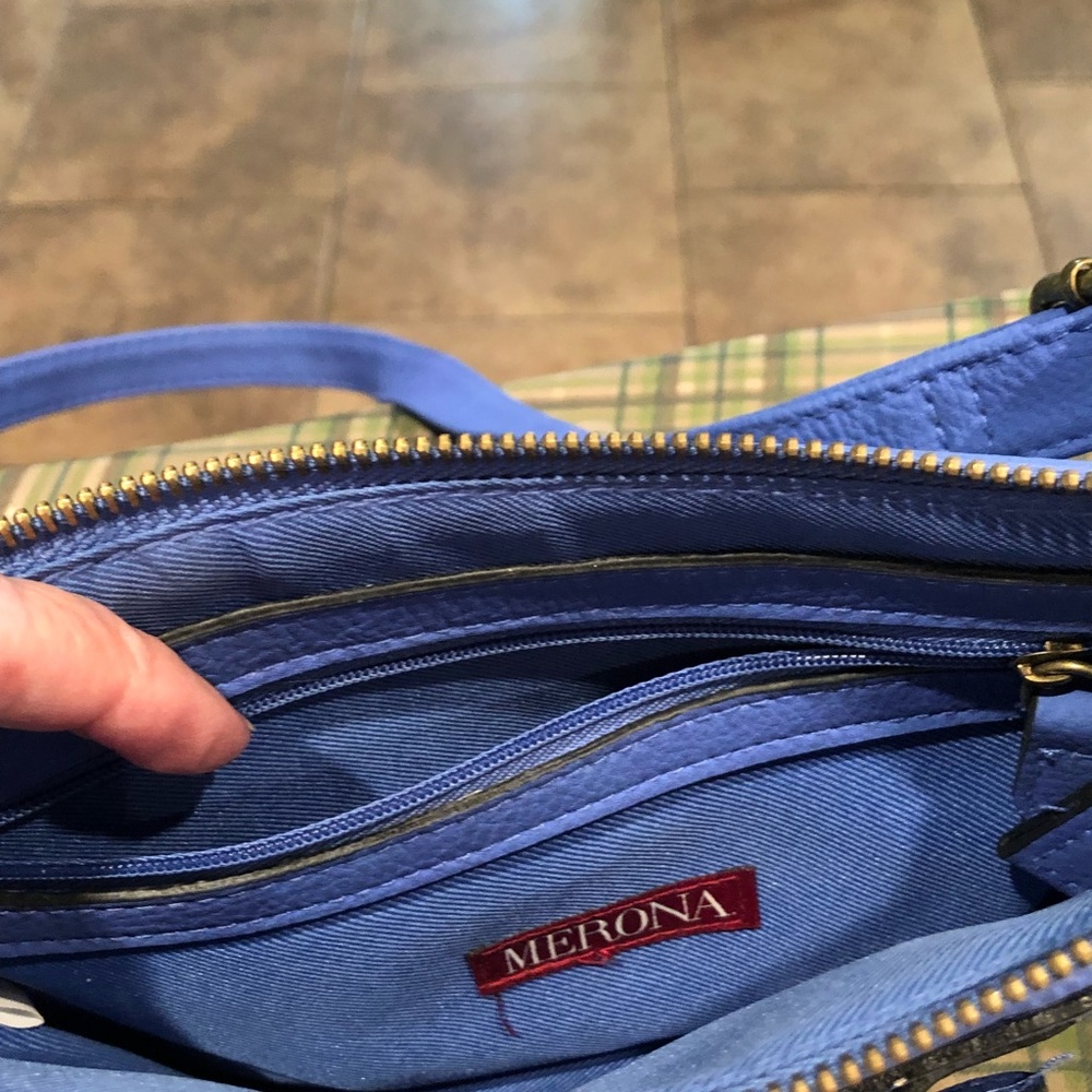 🔥NWT Merona Blue Crossbody Purse. - Picture 5 of 8